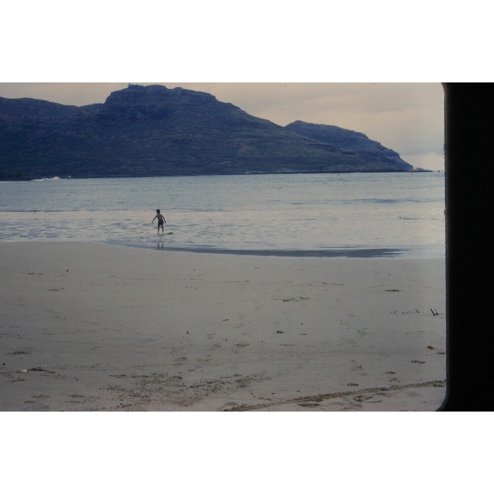 Original 1965 35mm Slide, "Our Son Going For A Swim", Hawaii